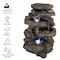 Pure Garden 3-Tier LED Waterfall Fountain, Brown 50-0006 - alternate 4